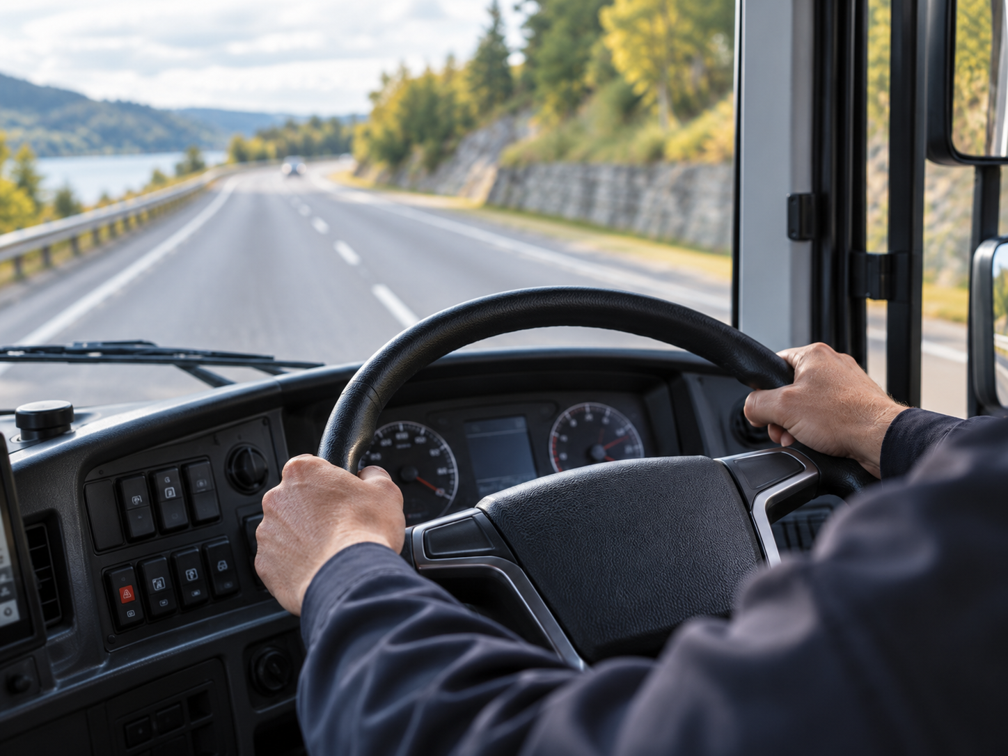 Reaching for a Bus Steering Wheel Is Not a Joke